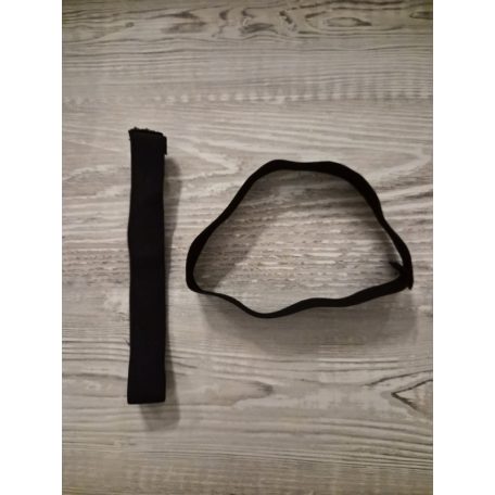 Jóga szőnyeg gumipánt 1 db – fekete, 2 cm széles – PRO-Sport